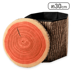 【丸太】フルーツ型八角形スツール