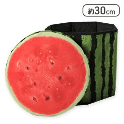 【スイカ】フルーツ型八角形スツール
