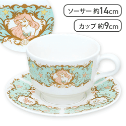 【アリエル】ディズニープリンセス ロイヤルティータイム カップ＆ソーサー