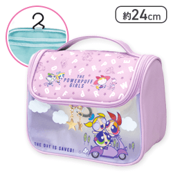 【パープル】パワーパフガールズフック付きトラベルポーチ