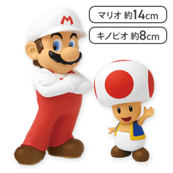 【ファイアマリオ＆キノピオ】スーパーマリオスタンダードフィギュア２