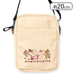 【中央向き】ムーミン スマホショルダーバッグ