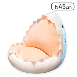 【ブルー】がぶがぶシャーククッションpastelcolor