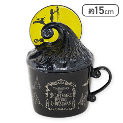 【ロゴ】ティム・バートンのナイトメアー・ビフォア・クリスマス ふた付きマグカップ