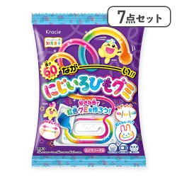 【7点セット】ながーい　にじいろひもグミ※賞味期限:2027/06/30