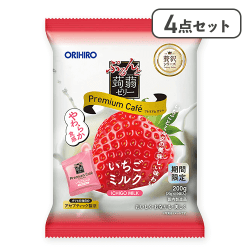 【4点セット】ぷるんと蒟蒻 プレミアムカフェ いちごミルク※賞味期限:2026/05/31