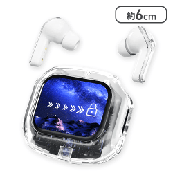 【ホワイト】BT スクリーンイヤホン VIVID