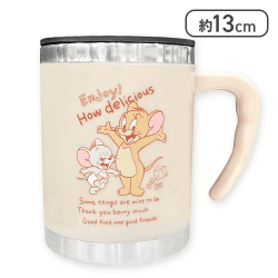 【グレージュ】トム&ジェリーステンレススマートマグ