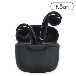 【ブラック】ケースチャージワイヤレスイヤフォンtouch6
