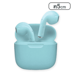 【ブルー】ケースチャージワイヤレスイヤフォンtouch6