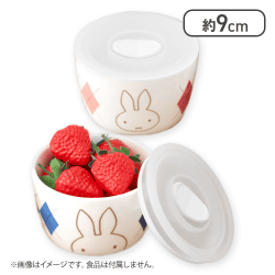 【ピンク＆ブルー】ミッフィー フードストッカーセット アーガイルver.