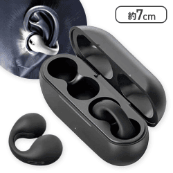 【ブラック】クリップ型オープンイヤホン