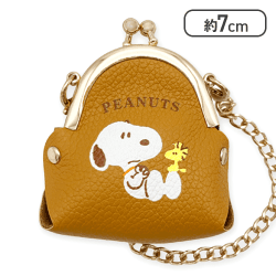 【キャメル】スヌーピー　ミニがまぐちKC