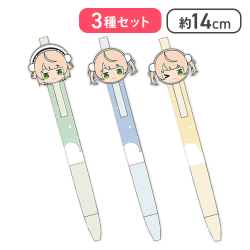 【グリーン(私服)＆ブルー(ロリ)＆イエロー(ロリ)】しぐれうい ラバーマスコット付きボールペン
