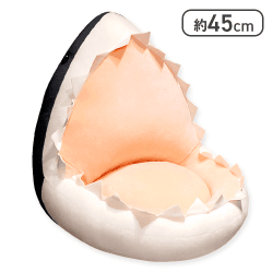 がぶがぶシャーククッションblack