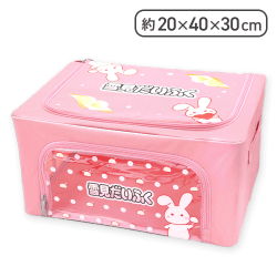 【ピンク】ロッテ雪見だいふく 窓付き収納ケース
