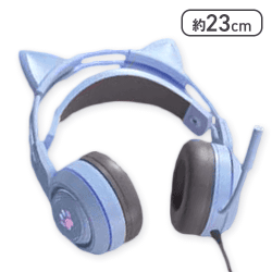 【ブルー】ゲーミングキャットヘッドセット