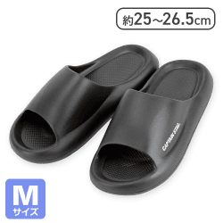 CSクッションサンダルMブラック
