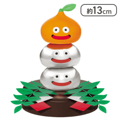 【メタルかがみもち】ドラゴンクエスト　AM　ぐらぐらソーラーフィギュア　メタルかがみもち＆スライムタワー