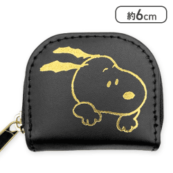 【ブラック】スヌーピー　ミニコインケース3
