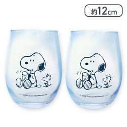【左向き】スヌーピー　オーロラペアグラス