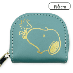 【ブルー】スヌーピー　ミニコインケース3