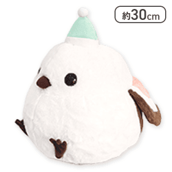 【ピンクシマちゃん(帽子)】ふくふくシマエナガ冬の装いウルトラBIG