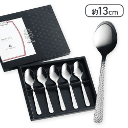 Made in TSUBAME 槌目ティースプーン 5本組