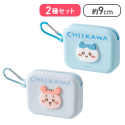 【ハチワレ＆古本屋】ちいかわミニシリコンポーチ