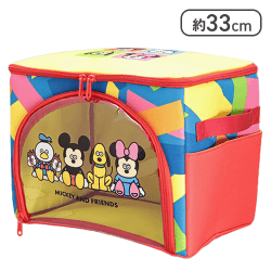 【レッド】ミッキー＆フレンズ 松本セイジ描きおろし クリア収納ケース