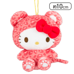【ハローキティ】サンリオキャラクターズ ヒョウかぶりちょいデカマスコット