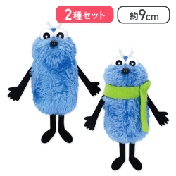 【ノーマル＆マフラー(緑)】パペットスンスン ぬいぐるみマスコット スンスン winter ver.