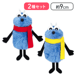 【マフラー(赤)＆マフラー(黄色)】パペットスンスン ぬいぐるみマスコット スンスン winter ver.