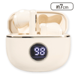 【ベージュ】完全ワイヤレスイヤホンRevolution15