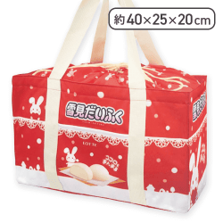 【持ち手クリーム】雪見だいふく　保温保冷レジカゴバッグ