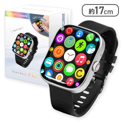 【ネオンシルバー】2.0インチ タッチスクリーン スマートウォッチFlow