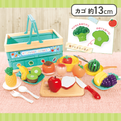 【フルーツセット】コンテナかご付きおままごとキッチンセット