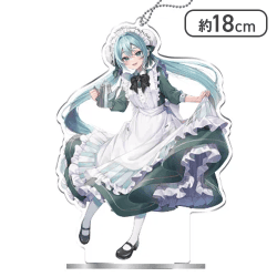 【ももいろね】初音ミクシリーズ スタンド付クリアキーチェーン“初音ミク”−クラシカルメイド−