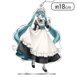 【イルカ】初音ミクシリーズ スタンド付クリアキーチェーン“初音ミク”−クラシカルメイド−
