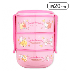 サンリオキャラクターズ キラキラフルーツ3段ピクニックランチボックス