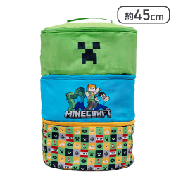 【クリーパー】マインクラフト 大きな三段収納バスケット