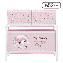 【マイメロディ】マイメロディ♡クロミ 月夜のメロクロ3ボックス付き収納ケース