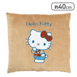【ハローキティ】サンリオキャラクターズ グレイッシュハングアウトもこっとクッション1