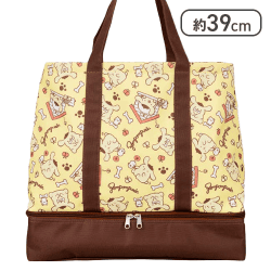 ポムポムプリン 保冷ポケット付き2段トートバッグ