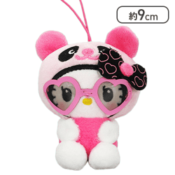 【ハート】パンダ ハローキティ レトロサングラスマスコット