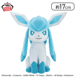 【グレイシア】ポケットモンスター ぬいぐるみ〜グレイシア・コオリッポ（アイスフェイス）・セビエ〜