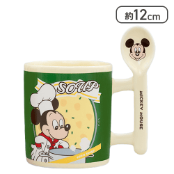 【グリーン】ミッキーマウス Pop Pop Supermarket！ スープ缶風マグカップ