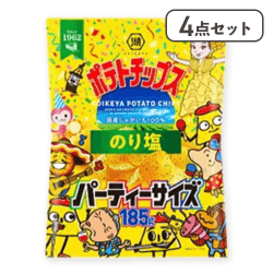 【4点セット】パーティーサイズ ポテトチップス のり塩※賞味期限:2026/07/31