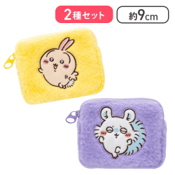【うさぎ＆モモンガ】ちいかわふわふわミニポーチ