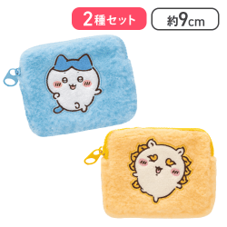 【ハチワレ＆シーサー】ちいかわふわふわミニポーチ